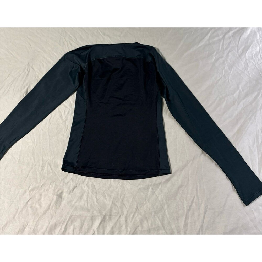 NIKE SKIMS SHINE LONG SLEEVE CREW NECK Obsidian And Dark Teal - Picture 5 of 5